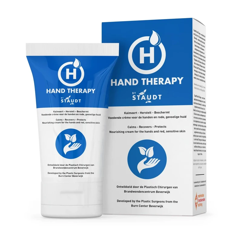 Staudt Premium Hand Therapy Cream for Cracked, Dry or Irritated Hands with Shea Butter & Hyaluronic Acid - Non Greasy, Fast Absorbing Hand Lotion - Intensive Hand Cream for Toughest Working Conditions