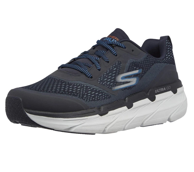Skechers Mens Max Cushioning Premier Vantage Running Shoe, Navy, 11.5 UK