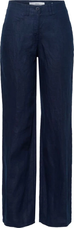 BRAX Women's Farina Linen Love Trouser Not Applicable, Blue (Navy 22), W29/L32 (Manufacturer Size: 38)