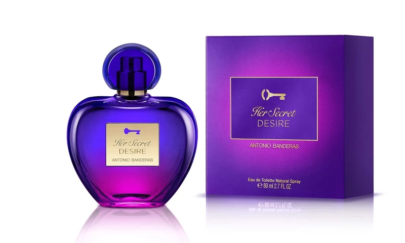 Banderas Perfumes - Her Secret Desire - Eau de Toilette Spray for Women, Floral, Fruity and Sweet Fragrance - 80 ml