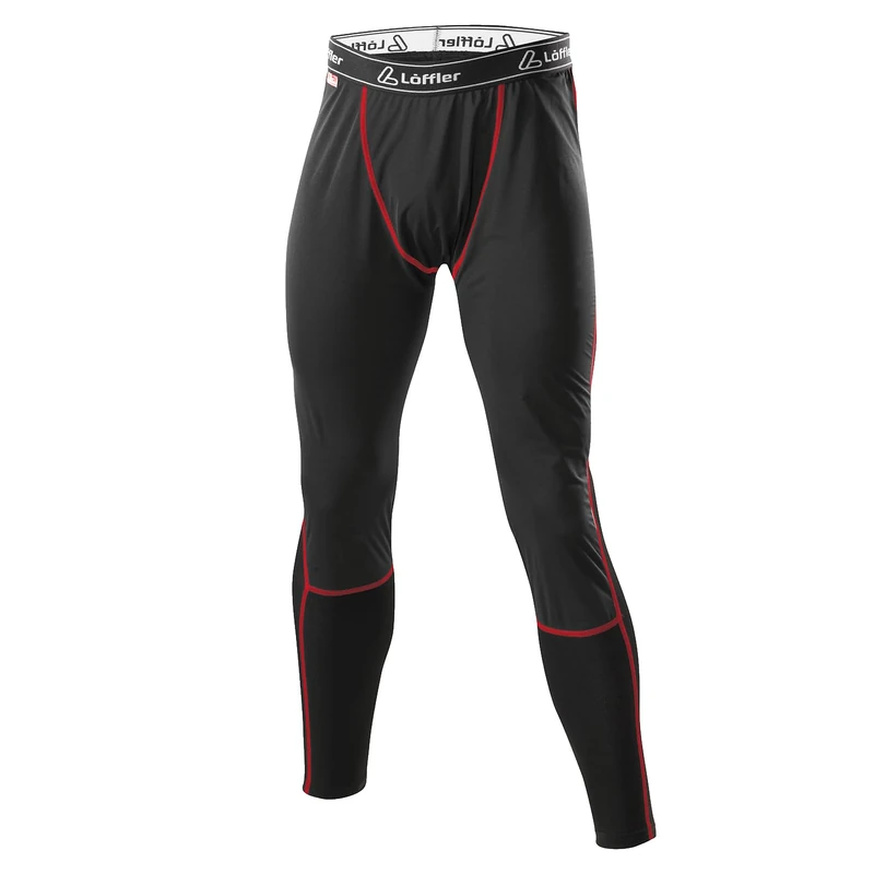 LÖFFLER Mr. Transtex Light Windstopper Underwear, Men, Underpants, 19498, black/red, 54 (EU)
