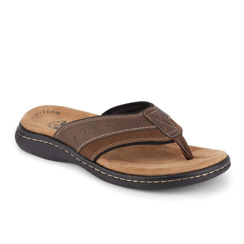 Dockers Men's Laguna Flip-Flop, Briar, 14 UK