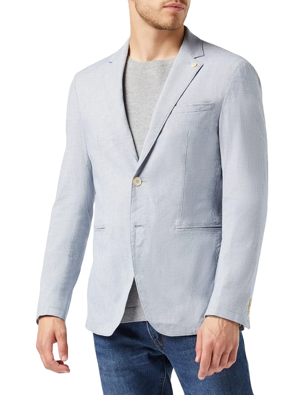 Daniel Hechter Men's Jacket Nos U. L. Eco Blazer, Blue (Steel Blue 640), 26 (Size: 52)