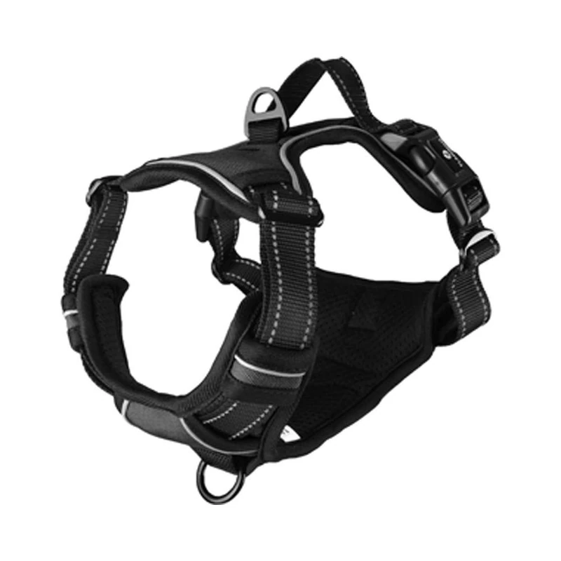 Flamingo Dog Harness Balou Black XL 46-76cm 80-105cm 25mm