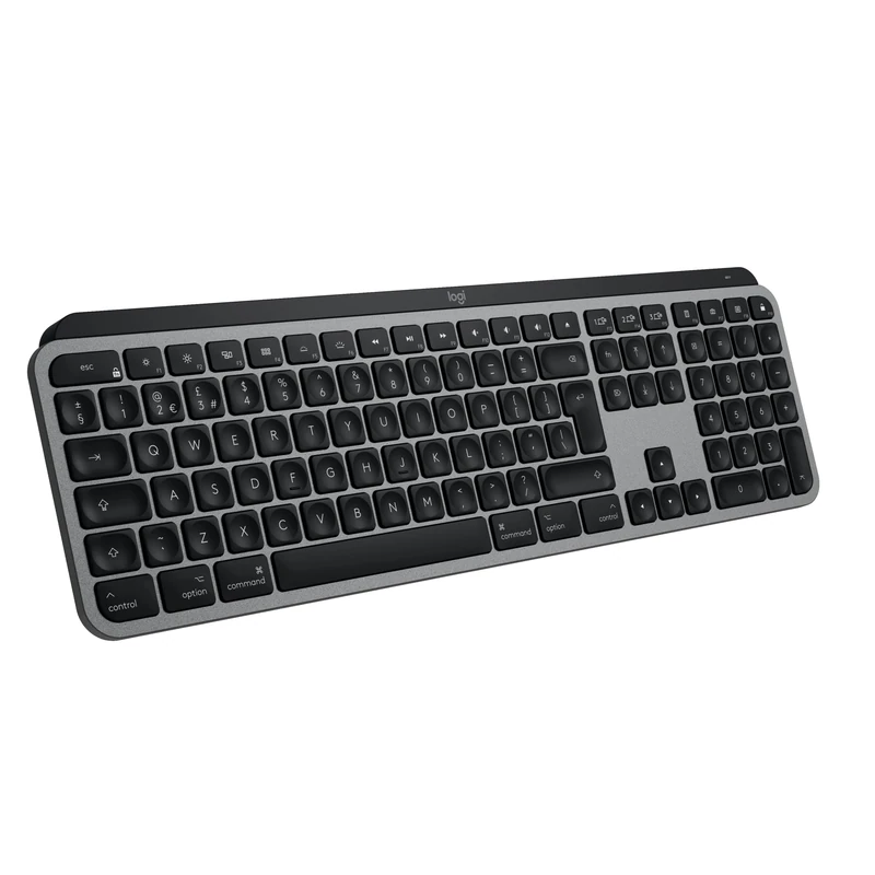 Logitech MX Keys S for Mac, Wireless Keyboard, Fluid, Precise Laptop-Like Typing, Programmable Keys, Backlit, Bluetooth USB C Rechargeable for MacBook Pro, Macbook Air, iMac, iPad -Space Grey - AZERTY