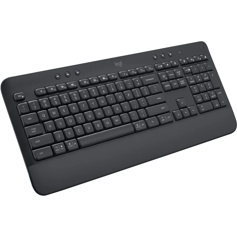 Logitech Signature K650 Wireless Keyboard with Wrist Rest, QWERTY US International - Grey