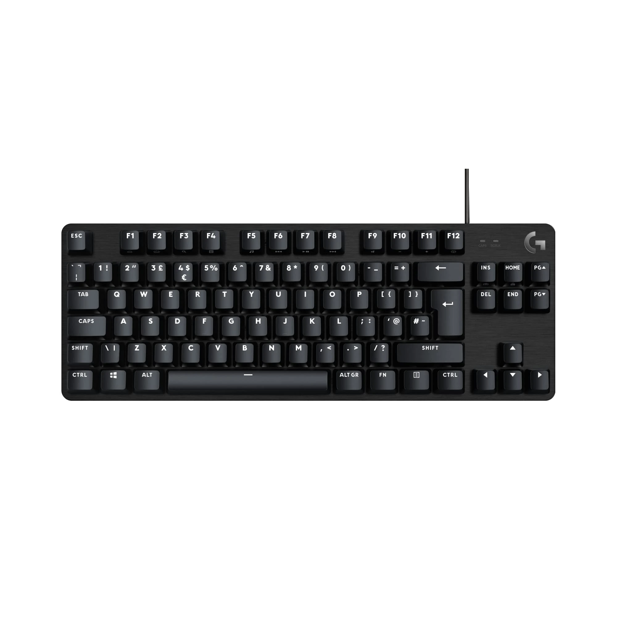 Logitech G413 TKL SE Mechanical Gaming Keyboard - Compact Backlit Keyboard with Tactile Mechanical Switches, Anti-Ghosting, Compatible with Windows, macOS, QWERTY UK English Layout - Black