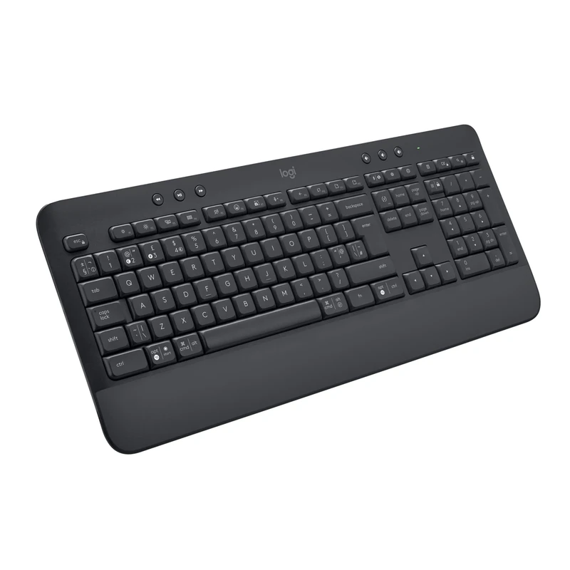 Logitech Signature K650 Wireless Keyboard with Wrist Rest, QWERTZ German - Grey