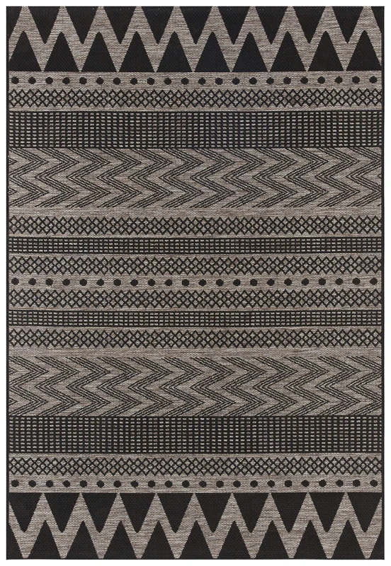 bougari Indoor and Outdoor Flat Weave Rug Sidon Beige Anthracite 160 x 230 cm - Image 1