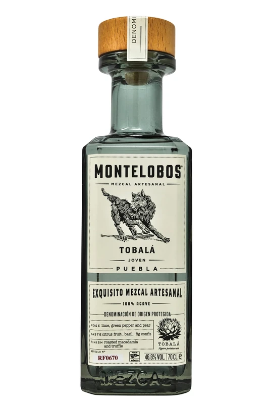 Montelobos Tobala Mezcal 70 cl - Unaged, Oven Roasted, Smoked