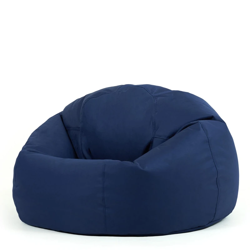 Bean Bag Bazaar Kingston Gaming Beanbag, Navy Blue, Water Resistant Fabric, Large Bean Bag for Indoor and Outdoor Use with Filling Included, Floor Chair, Gaming, Bedroom, Living Room, Garden