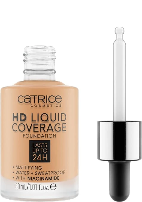 Catrice HD Liquid Coverage Foundation, longlasting, mattifying, oil-control/shine-control, matte (30ml)