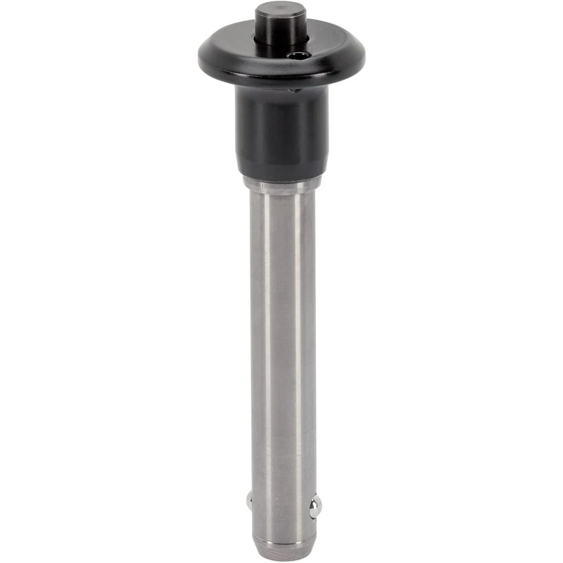 HALDER 22350.0284 Kugelsperrbolzen, selbstsichernd, mit Pilzgriff Ball Locking Bolts, Black, d1=16 mm / l1=110 mm
