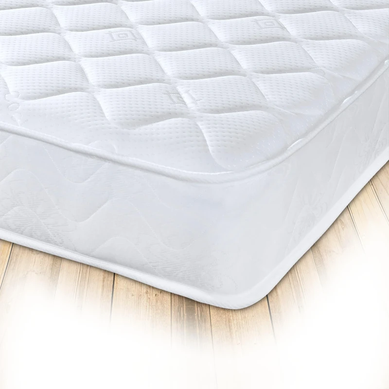 Starlight Beds Cooltouch Essentials Foam Free Sprung Mattress. Maximum Value, Plush Feel, White, 18cm Deep, 3ft Single Mattress, 3ft x 6ft3 (90cm x 190cm)