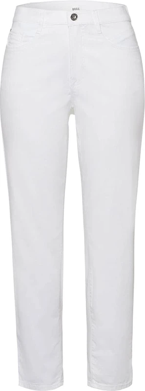 BRAX Women's Style Caro S Shortened Ultralight Denim Jeans, White, 27W x 32L