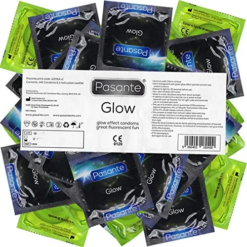Pasante Glow in The Dark Condoms - Pack of 144