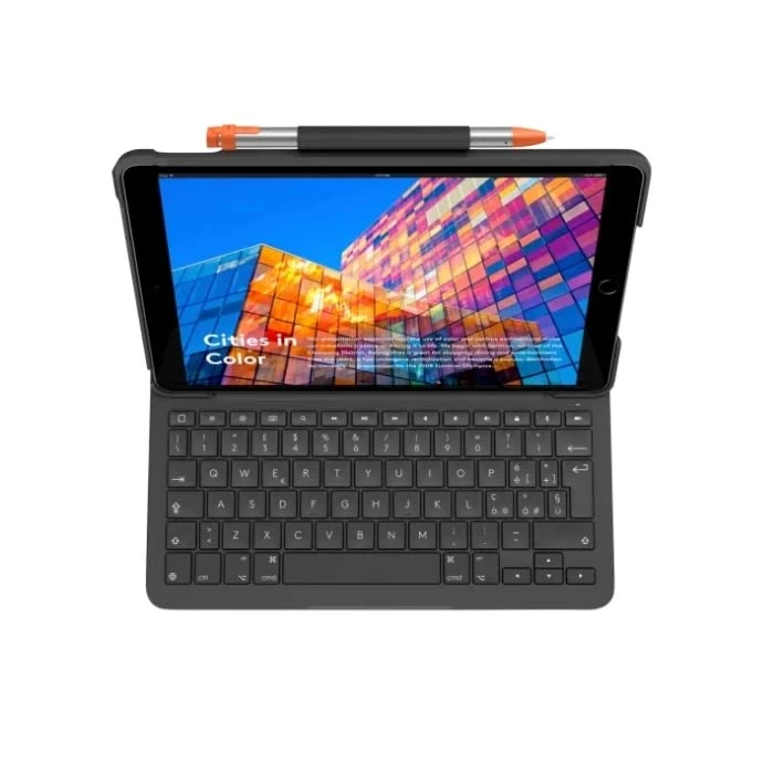Logitech Slim Folio - iPad Air (3rd Generation), QWERTY Italian Layout - Graphite