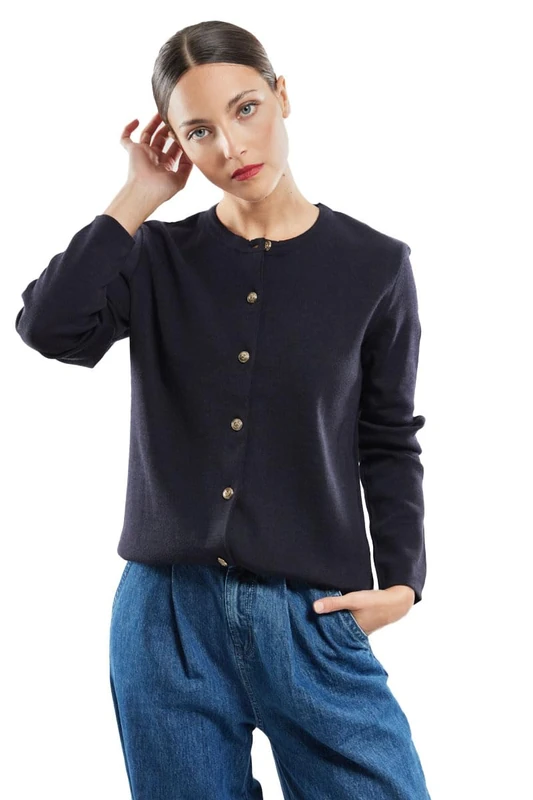 Armor Lux Women's Vannes Sweater, Rich Navy, UK 14