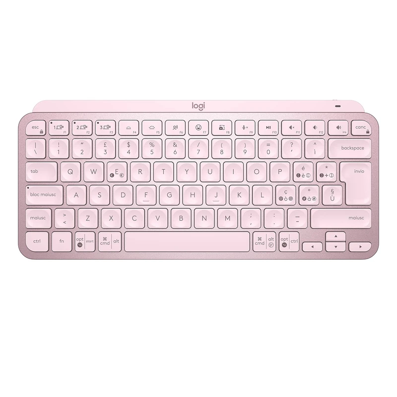 LOGITECH - INPUT DEVICES MX Keys Mini WRLS Illumin.Keyb Rose - ITA - MEDITER, 920-010812