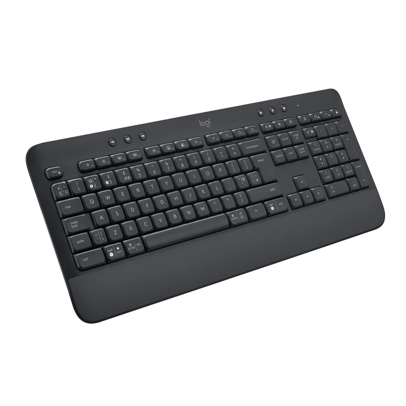 Logitech Signature K650 Wireless Keyboard with Wrist Rest, AZERTY Belgian - Grey