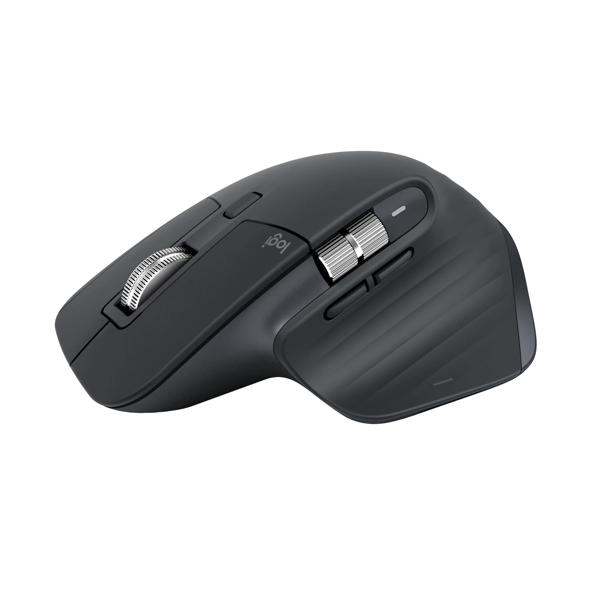 Logitech MX Master 3S - Wireless Performance Mouse with Ultra-Fast Scrolling, Ergonomic, 8K DPI, Glass Tracking, Silent Clicks, USB-C, Bluetooth, Windows, Linux, Chrome - Dark Gray