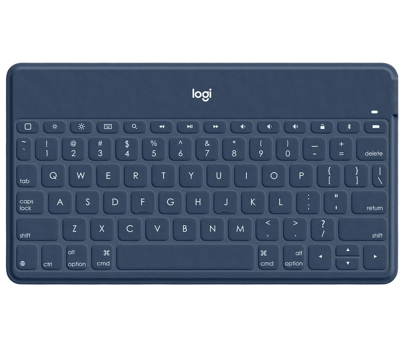 Logitech Keys-To-Go Wireless Bluetooth Keyboard For iPhone, iPad, Smartphone, Tablet, Windows, Apple TV, Ultra-Thin, Ultra-Light, Short-Cut Keys, QWERTZ German Layout - Pink