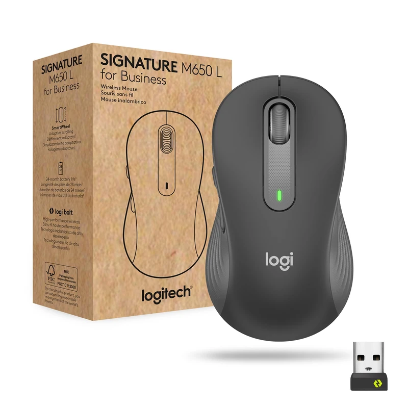 Logitech INPUT DEVICES SIGNATURE M650 L WIRELESS MOUSE FOR BUSINESS - GR, (910-006348)