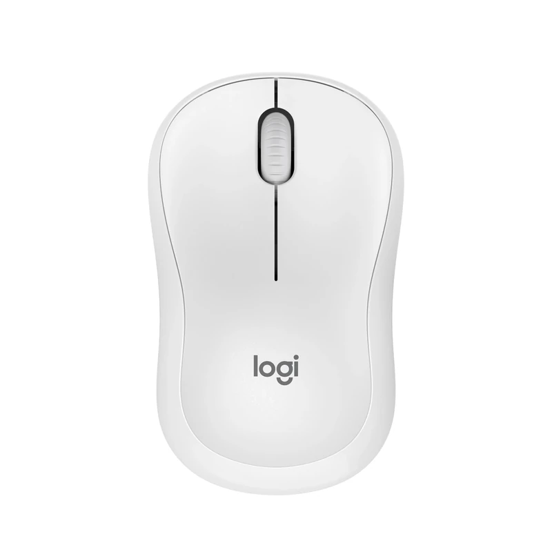 Logitech M240 Silent Bluetooth Mouse, Wireless, Compact, Portable, Smooth Tracking, 18-Month Battery, for Windows, macOS, ChromeOS, Compatible with PC, Mac, Laptop, Tablets - White