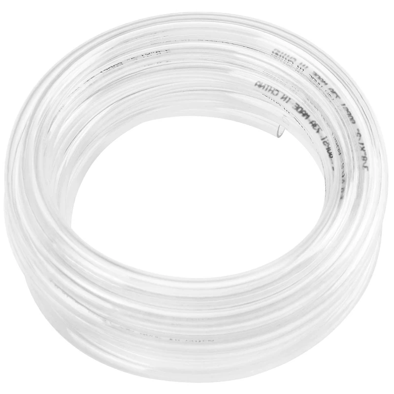 Eastrans 50ft x 5/8" ID Clear Vinyl Tubing, Flexible Hybrid PVC Tubing Hose, Lightweight Plastic Tube UV Chemical Resistant Vinyl Hose, BPA Free and Non Toxic
