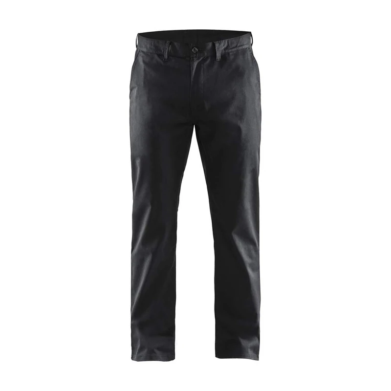 Blaklader 146518309900D120 Stretch Chino Trousers, Black, Size D120
