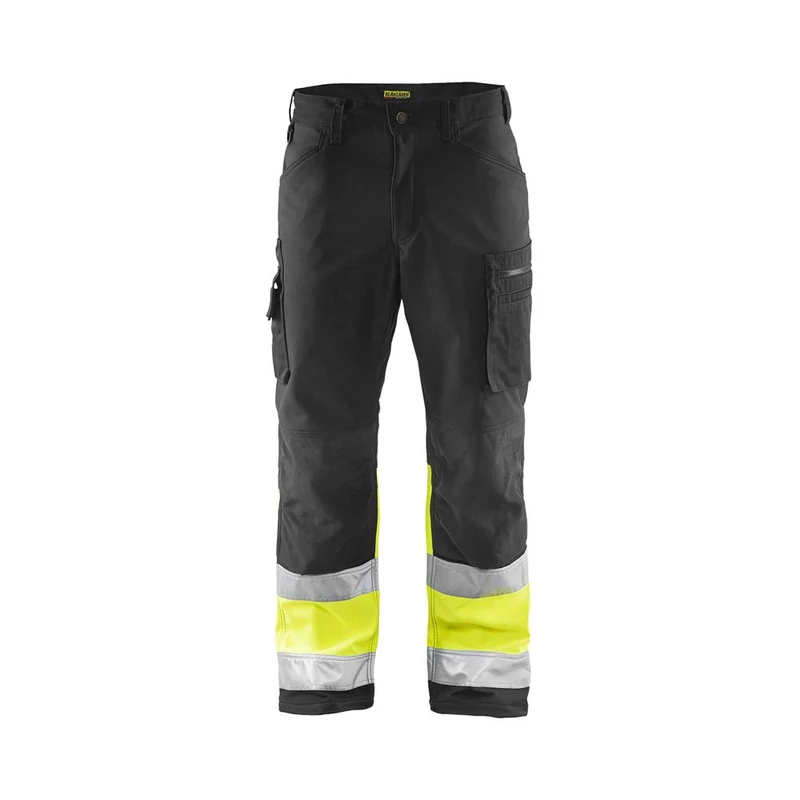 Blaklader Softshell Work Trousers - Black/Yellow - Size D124