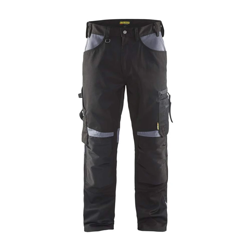 Blaklader 155618609994D124 Work Trousers without Nail Pockets Size D124 Black/Grey