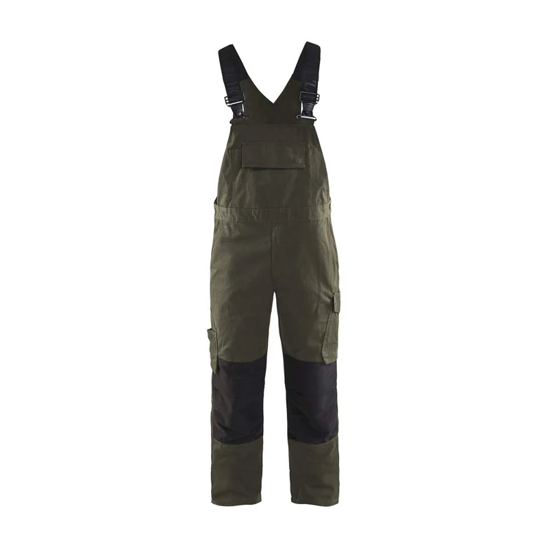 Blaklader 269513304599D104 Bib Jumpsuit with Stretch Dark Olive Green D104