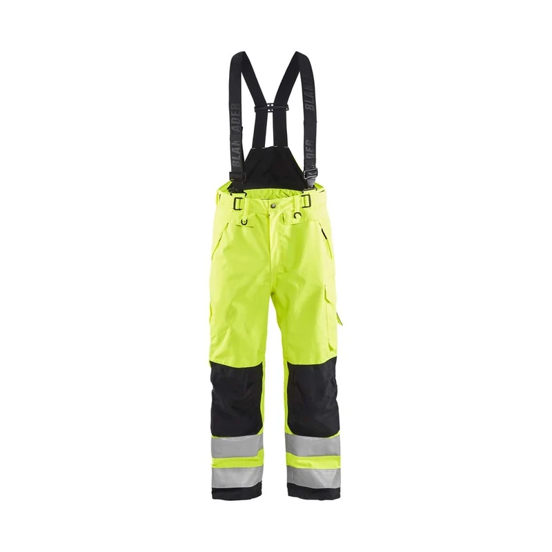 Blaklader 186719773399C62 Shell Work Trousers, High Vis Yellow/Black, Size C62