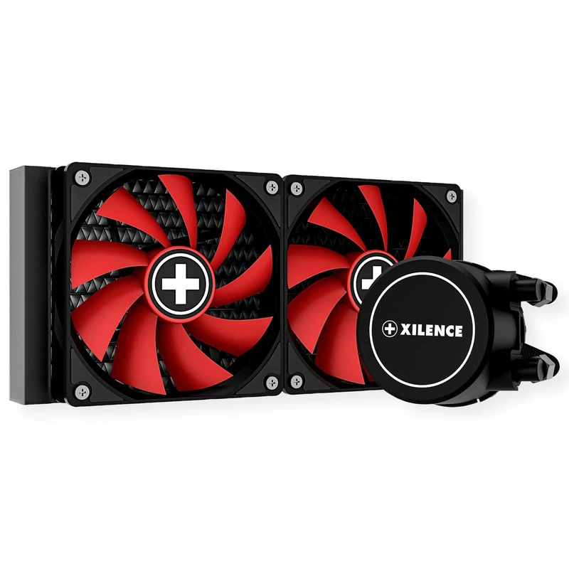 Xilence LQ240 AMD and Intel 240 mm AiO water cooling, AM5/AM4, LGA 1700/2066/2011/1151/1150/1155/1156/1200, 300W TDP, quiet 2x 120mm PWM fan, for high cooling requirements Gaming/S. Treaming, black