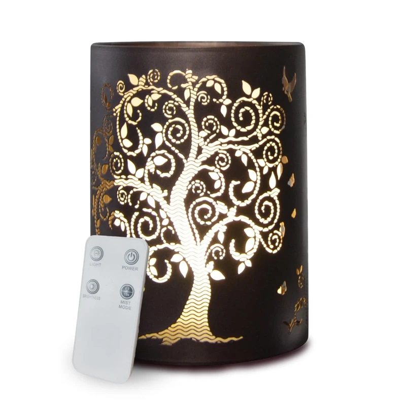 Zen'Arôme Vita Ultrasonic Essential Oil Diffuser, Metal, 15 x 19 cm