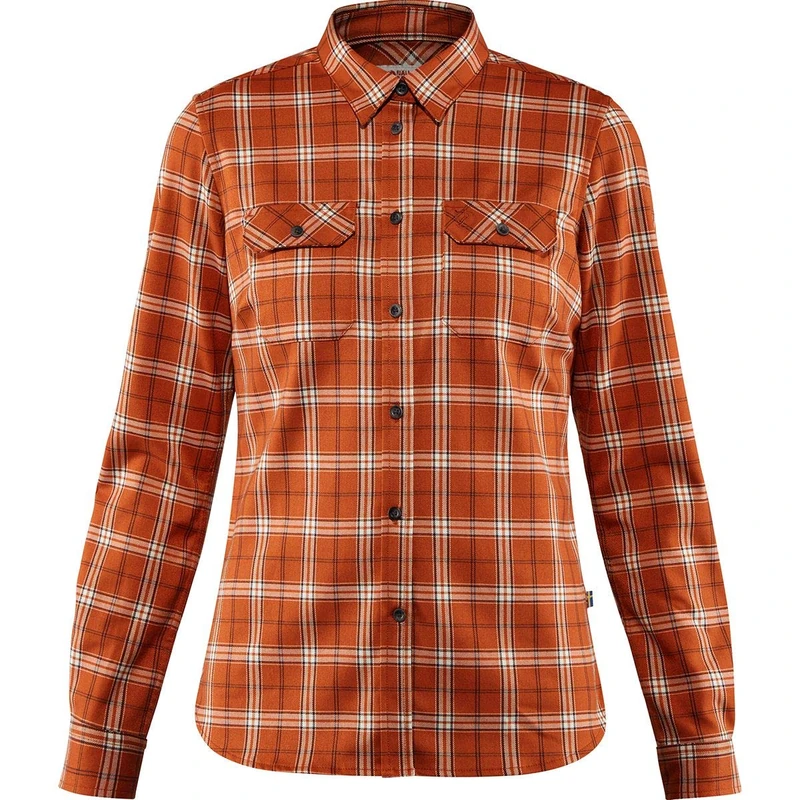 FJALLRAVEN F89901-215 Fjällglim Stretch Shirt LS W Autumn Leaf XS