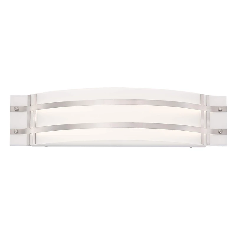 Westinghouse Lighting 63718 Aurelio One-Light, 21 Watt LED Indoor Wall Fixture, Brushed Nickel Finish with Frosted Glass - Image 1