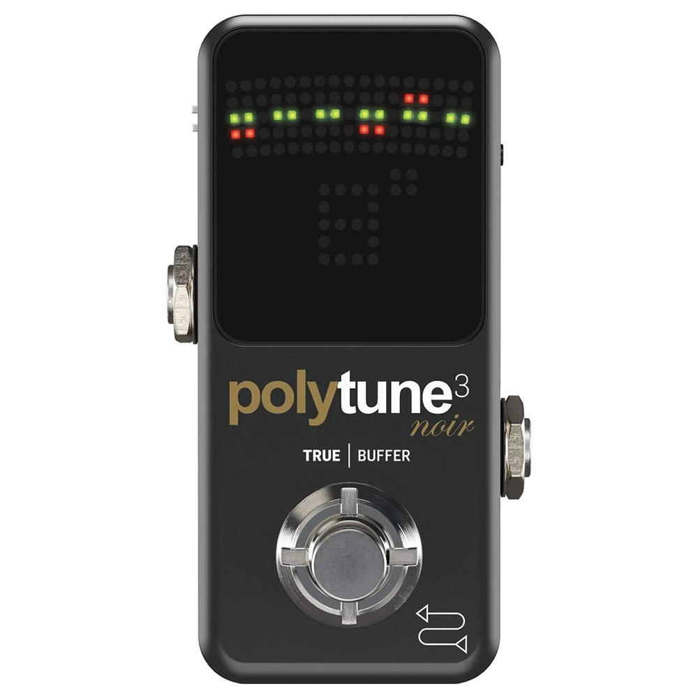 TC Electronic PolyTune 3 Noir Mini Tuner Pedal with Polyphonic Tuning, Built-In Buffer, and Bright LED Display