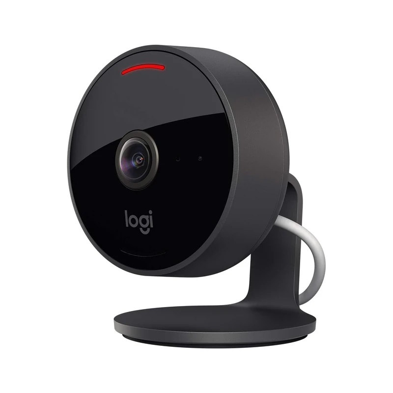 Logitech 961-000490 Circle View Weatherproof Wired Home Security Camera TrueView Video, 180° Wide Angle, 1080p HD, Night Vision, 2-Way Audio, Encrypted and Apple HomeKit Secure Video - Black