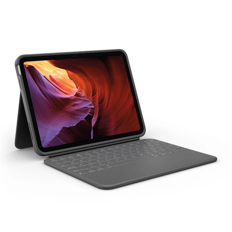 Logitech Rugged Folio for iPad (10th generation) Protective Keyboard Case with Smart Connector and Durable Spill-Proof Keyboard - US International Layout