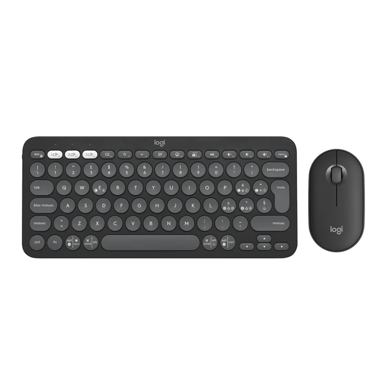 Logitech Pebble 2 Combo - QWERTY Italian Layout, Tonal Graphite