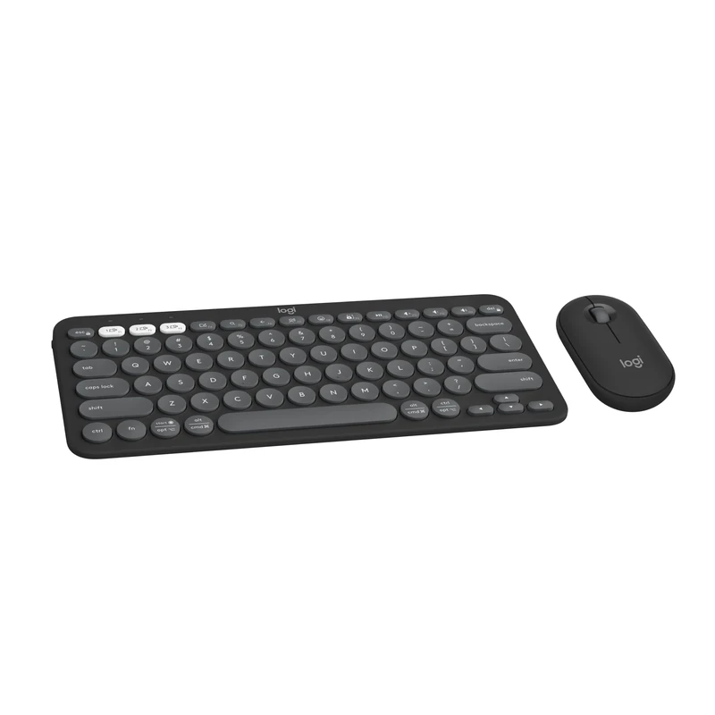 Logitech Pebble 2 Combo - QWERTY US International Layout, Tonal Graphite