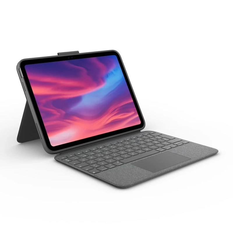 Logitech Combo Touch Detachable Keyboard Case for iPad (10th gen) - Grey - Spanish Layout