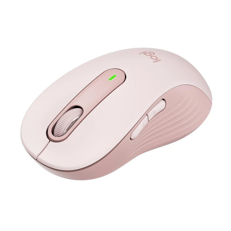 Logitech Signature M650 L Full Size Wireless Mouse - For Large Sized Hands, 2-Year Battery, Silent Clicks, Customisable Side Buttons, Bluetooth, for PC/Mac/Multi-Device/Chromebook - Pink