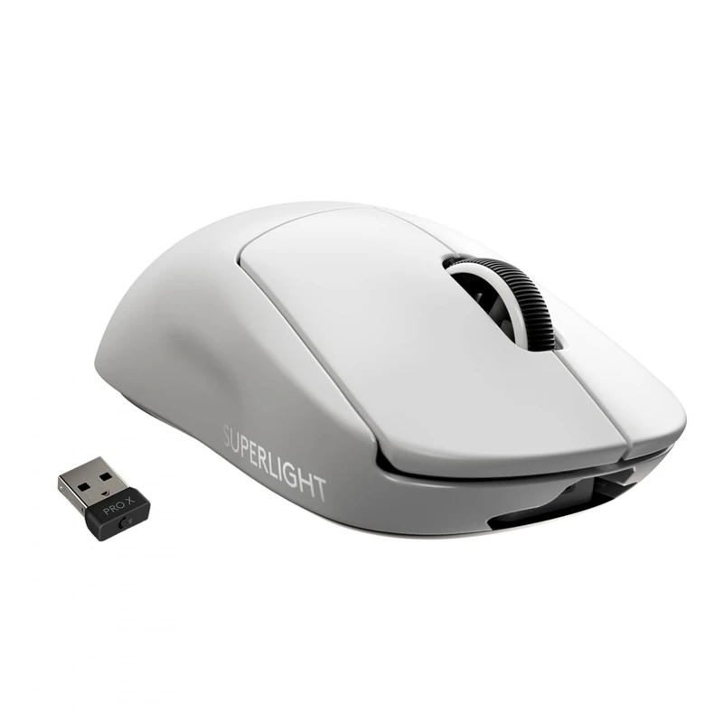 Logitech G PRO X SUPERLIGHT Wireless Gaming Mouse,Rechargeable, PC/Mac, (German Packaging) - White