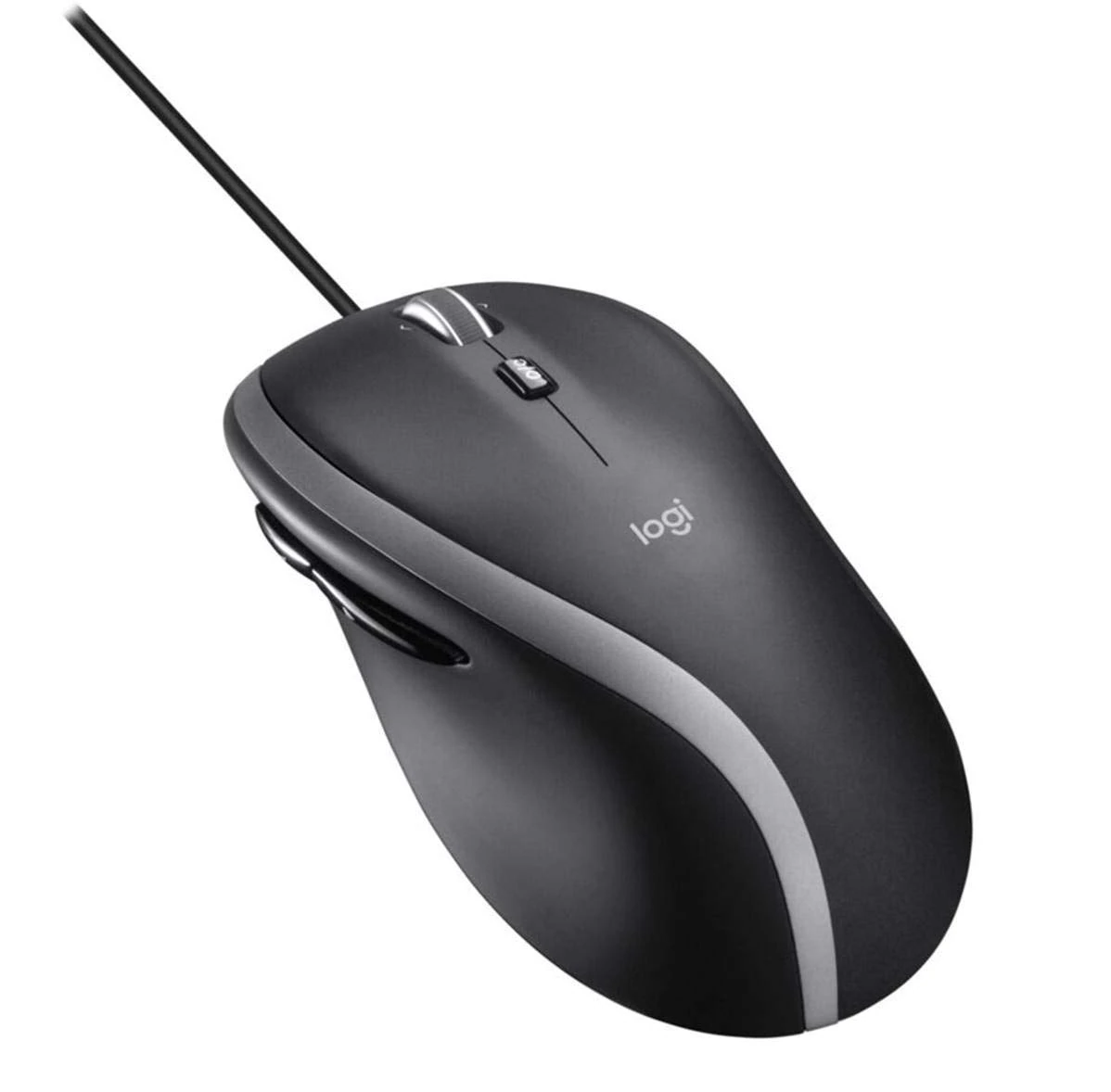 Logitech M500 Wired USB Mouse, High Precision 1000 DPI Laser Tracking, 7 Buttons, PC / Mac / Laptop - Black