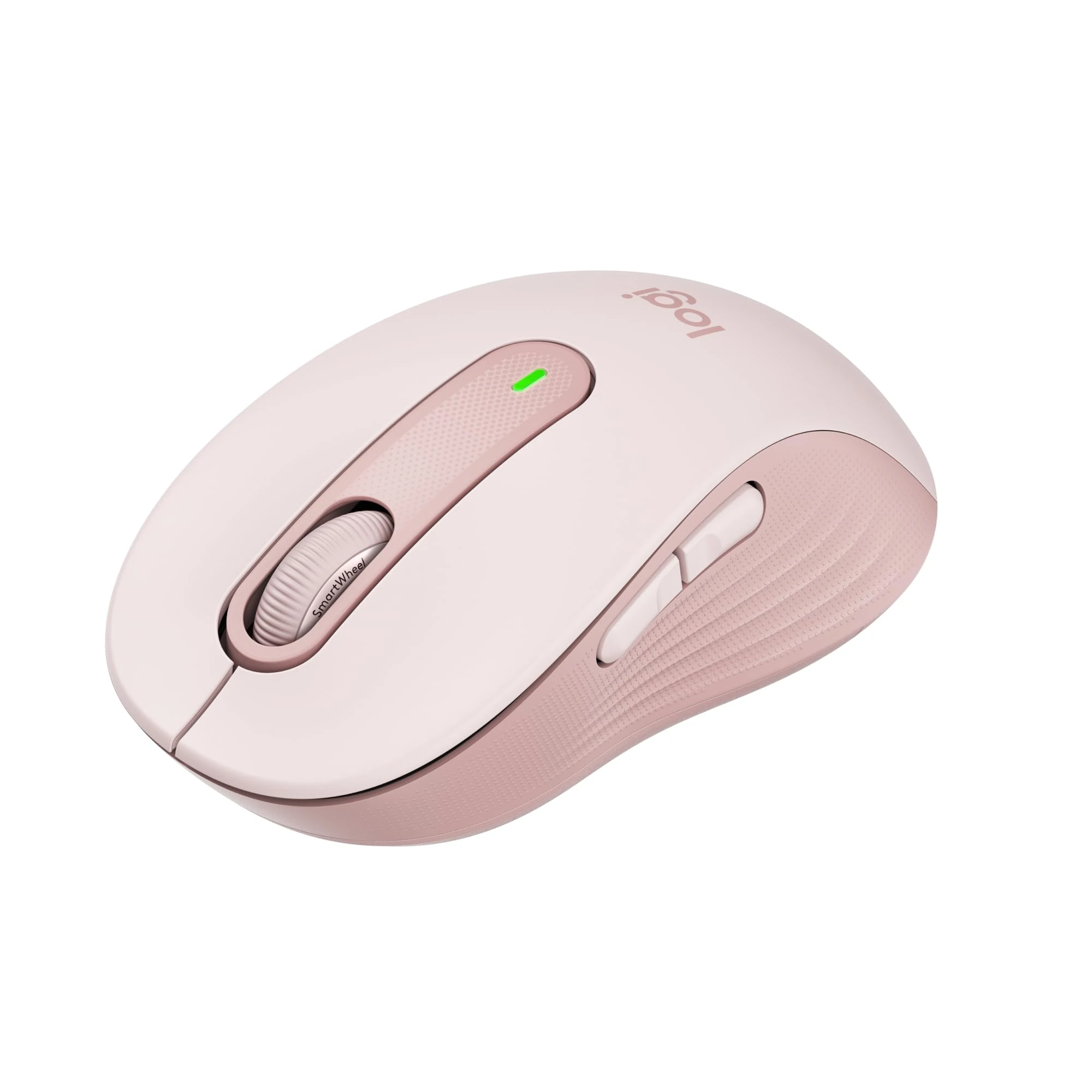 Logitech Signature M650 Wireless Mouse - For Small to Medium Sized Hands, 2-Year Battery, Silent Clicks, Customisable Side Buttons, Bluetooth, for PC/Mac/Multi-Device/Chromebook - Rose