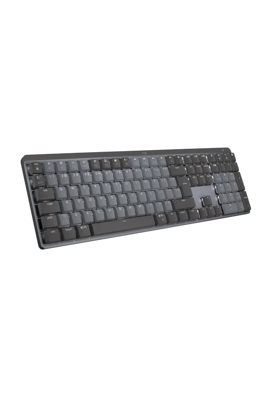 Logitech MX Mechanical Wireless Illuminated Performance Keyboard, Tactile Quiet Switches, QWERTY US International Layout - Grey