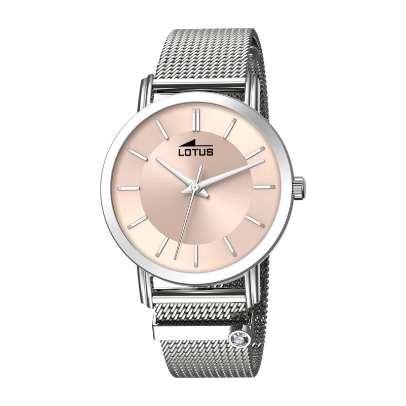 Lotus 18737/2 Ladies Stainless Steel Watch with Steel Mesh Bracelet